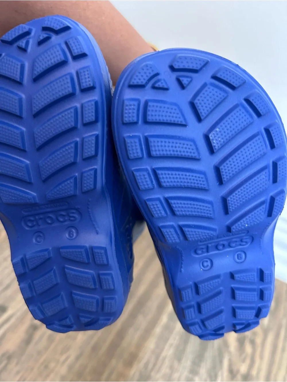 CROCS Kids Royal Blue Pull-On Rain Boots with Handles